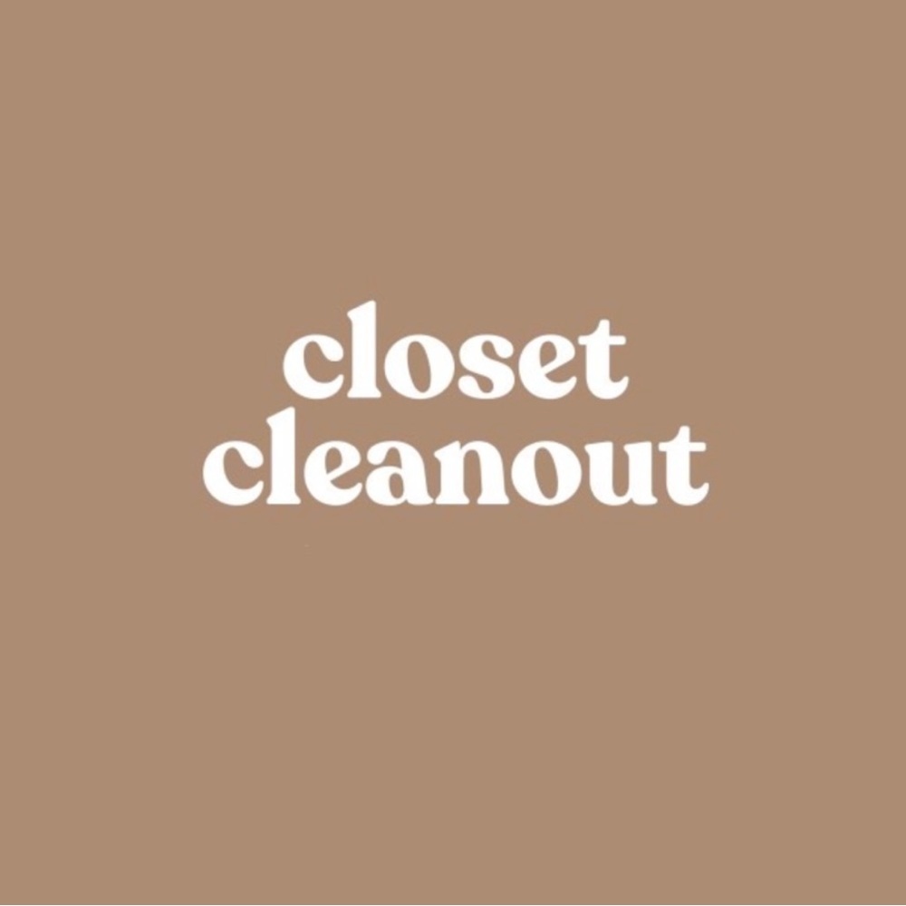 Closet clean out